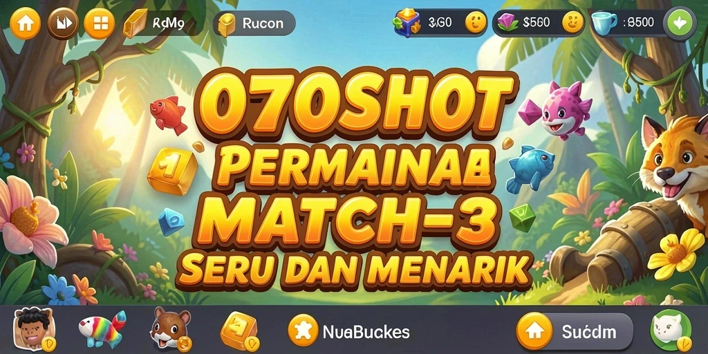 Gameplay seru 070SLOT dengan tantangan Match-3 yang menarik.