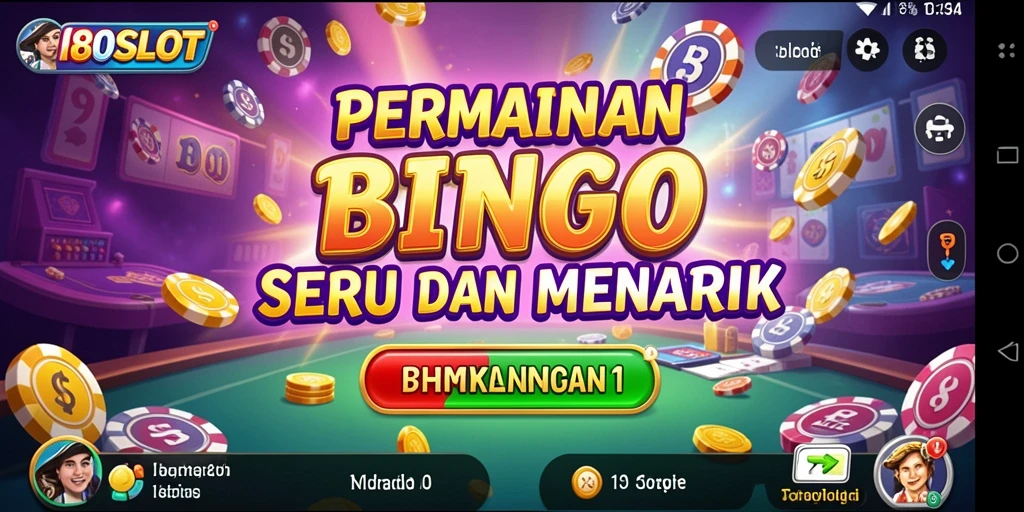 Tampilan gameplay seru dan interaktif dari 180SLOT Bingo.
