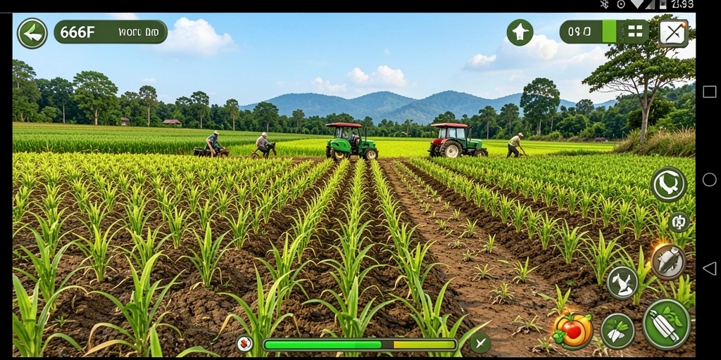 Gameplay 666F yang menarik dan interaktif tentang pertanian.