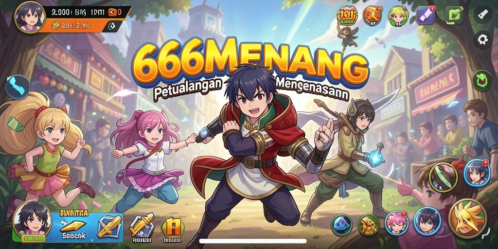 Tampilan menarik dari karakter dan gameplay yang seru di 666MENANG.