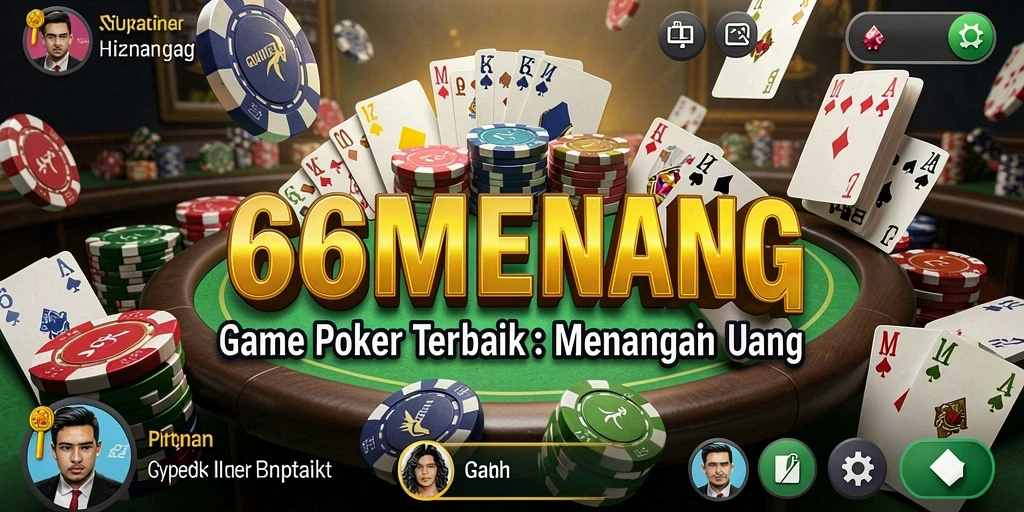Tangkapan layar gameplay seru dari 66MENANG, aplikasi Poker yang menakjubkan.