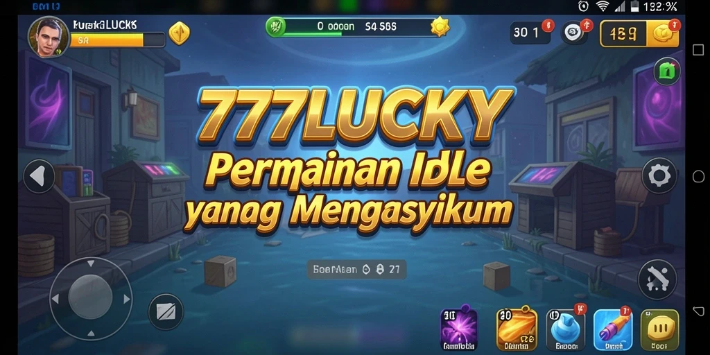 Screenshot gameplay 777LUCKY menunjukkan momen seru dalam permainan Idle.
