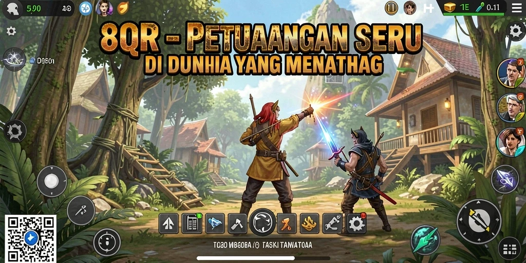Tampilan gameplay <strong>8QR</strong> yang memukau dengan berbagai tantangan menanti.