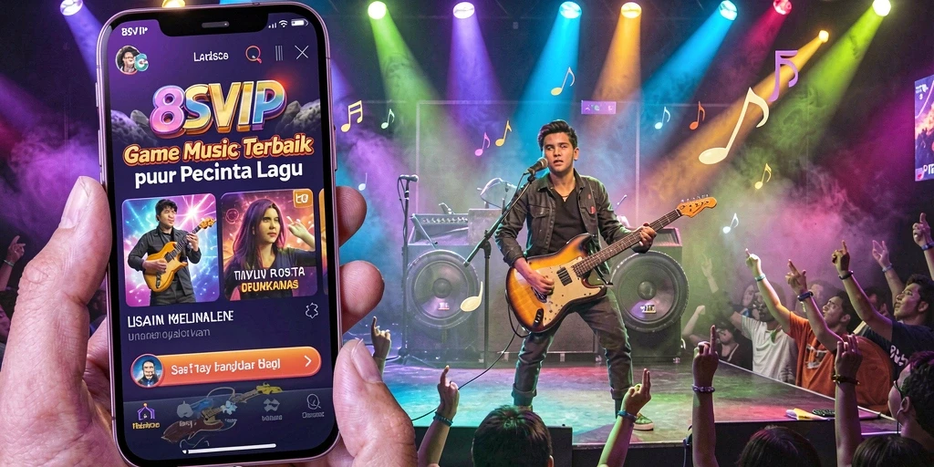 Screenshot gameplay 8SVIP menampilkan pengguna asyik bermain musik.