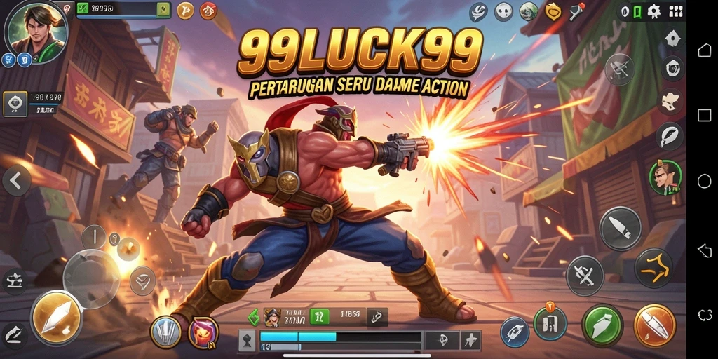 Tampilan gameplay seru dalam 99LUCK99 dengan aksi menegangkan.