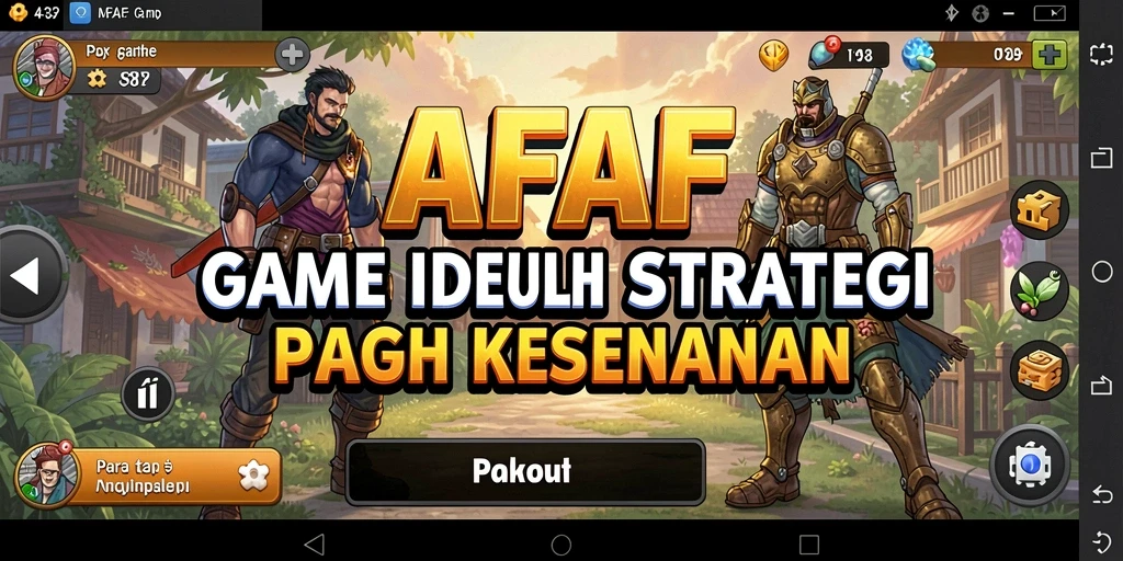 Tampilan gameplay AFAF yang menarik dengan elemen idle yang menawan.