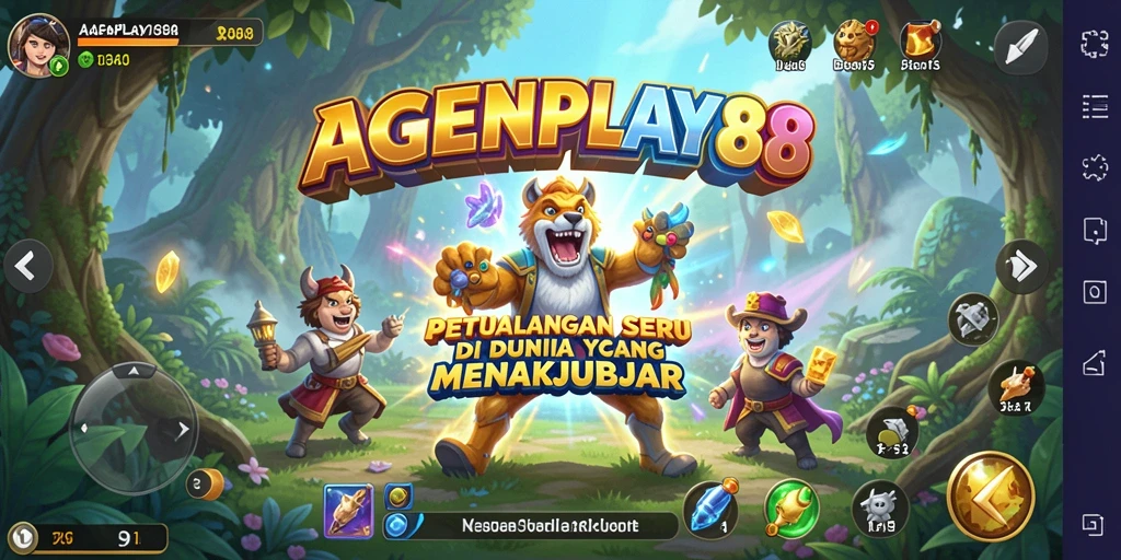 Tampilan gameplay AGENPLAY88 yang menakjubkan saat menjelajahi dunia petualangan.