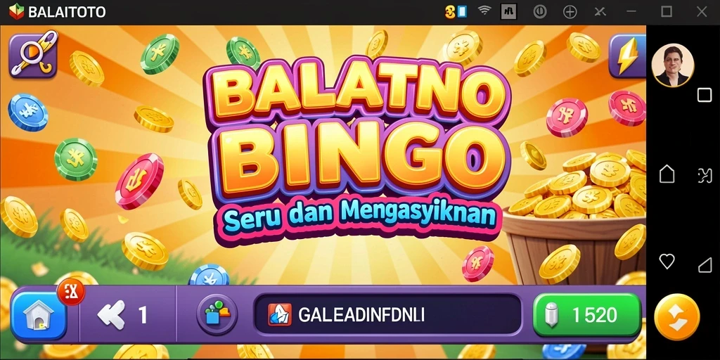 Tampilan menarik dari gameplay Bingo di BALAITOTO.