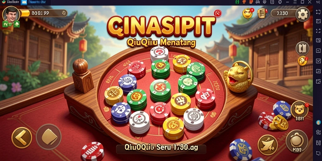 Tampilan gameplay QiuQiu yang menarik di CINASIPIT.