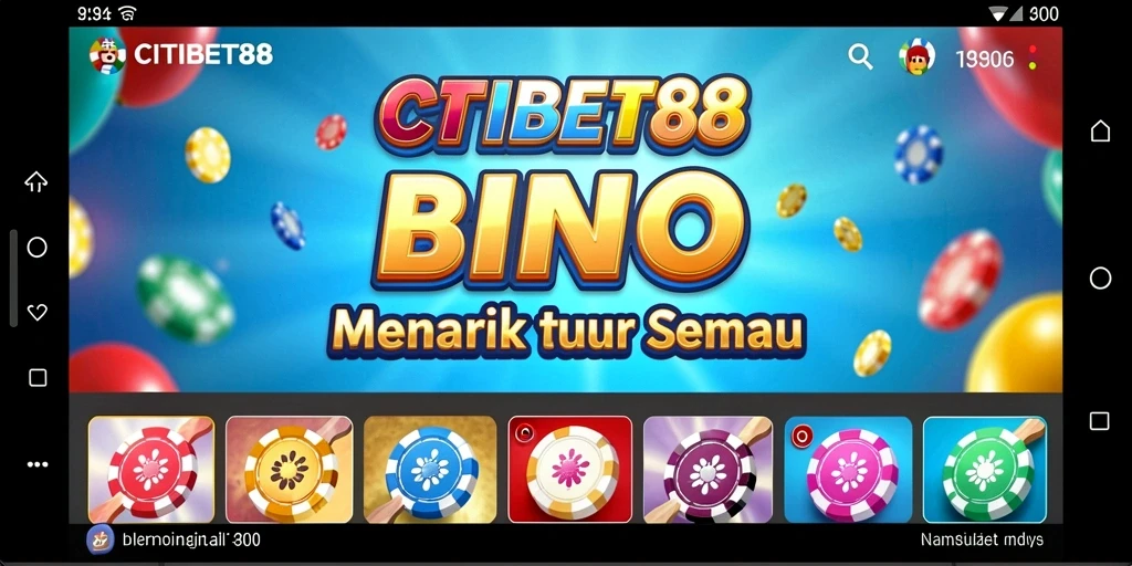 Tampilan gameplay seru di CITIBET88 dengan berbagai pilihan Bingo.