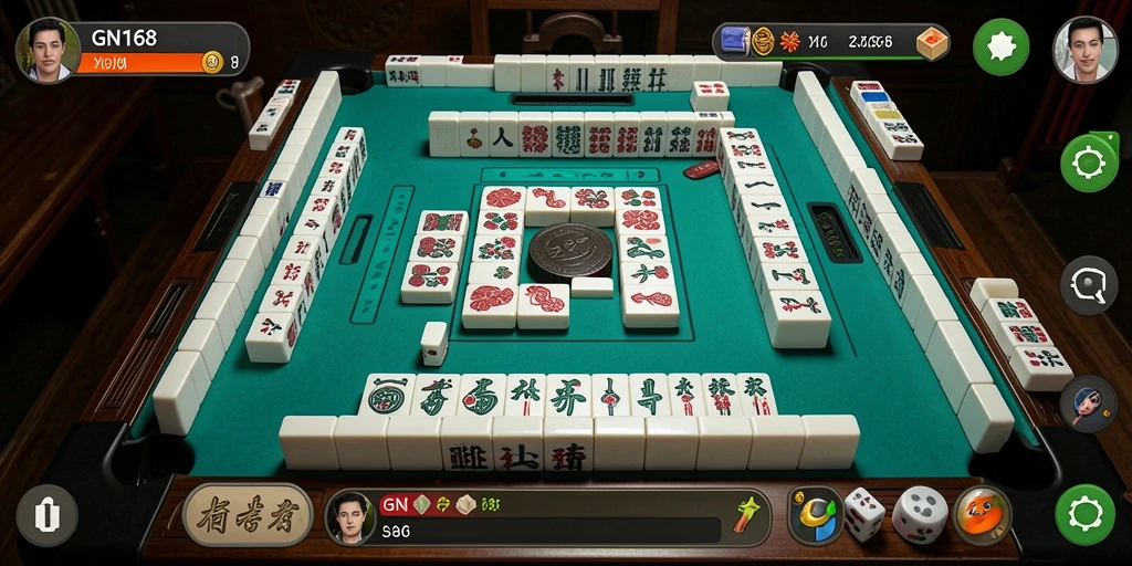 Tampilan gameplay menarik dari permainan Mahjong GN168.