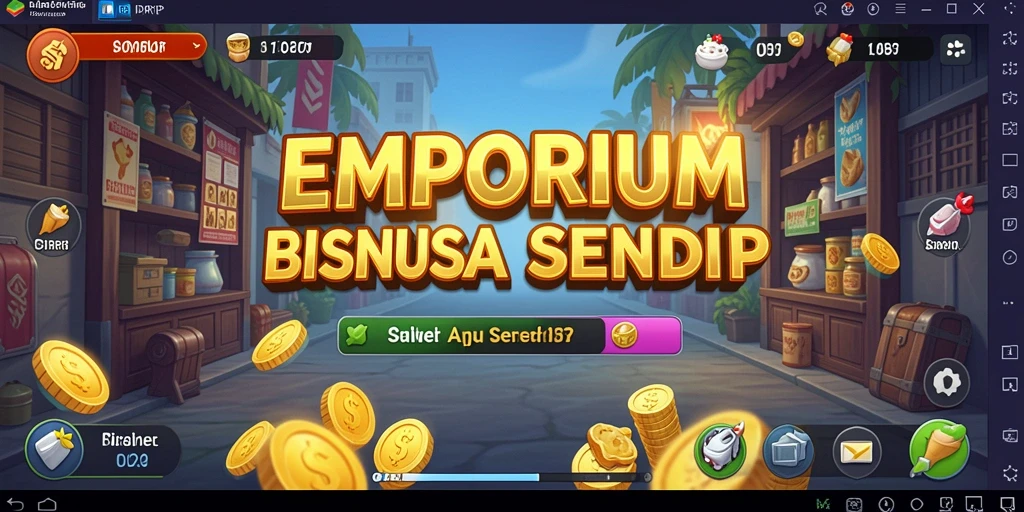 Screenshot menunjukkan pemain sedang mengelola bisnis di IDRRP.
