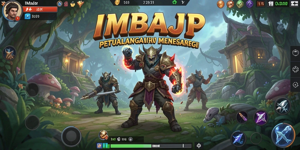 Screenshot utama menunjukkan aksi pertempuran dalam IMBAJP yang mendebarkan.