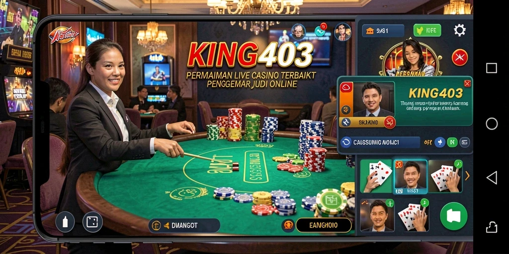 Tampilan gameplay Live Casino yang mengesankan di KING403.