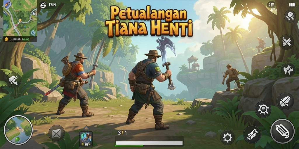 Screenshot LI789 menunjukkan pemain menjelajahi dunia terbuka yang menakjubkan.