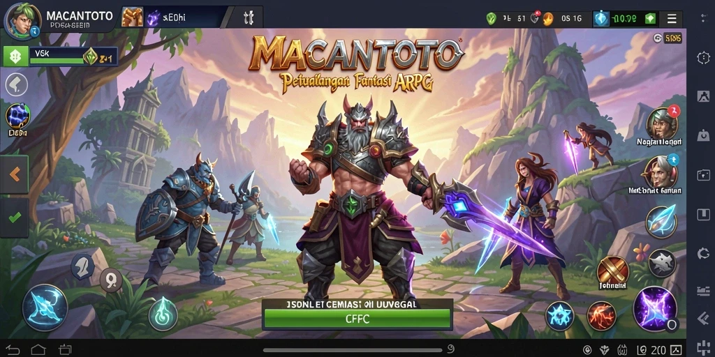 Tampilan gameplay seru dan aksi mendebarkan di dunia ARPG.