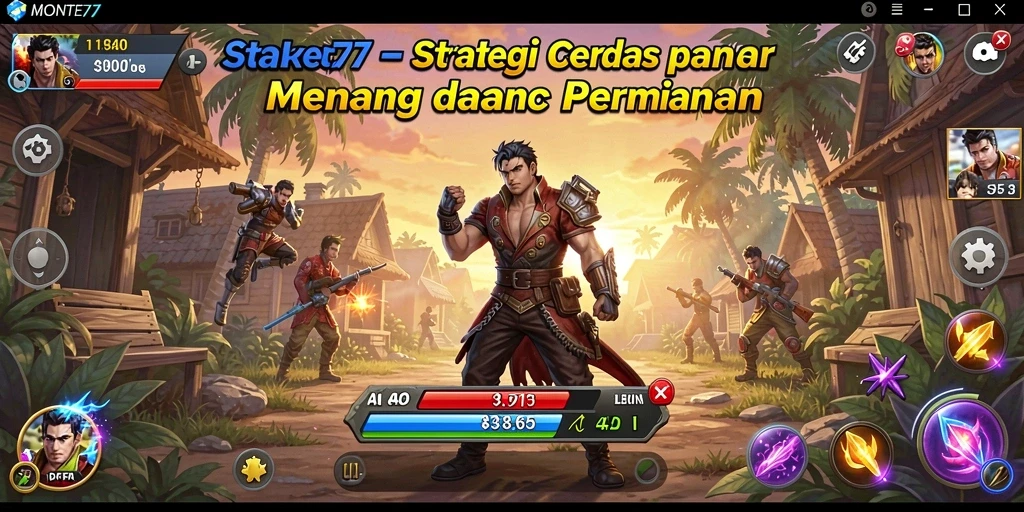 Tampilan gameplay <strong>MONTE77</strong> yang menegangkan dan penuh strategi.