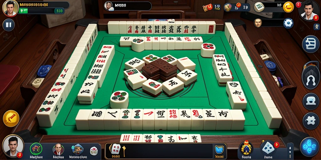 Screenshot gameplay MR888 yang menampilkan momen seru permainan Mahjong.