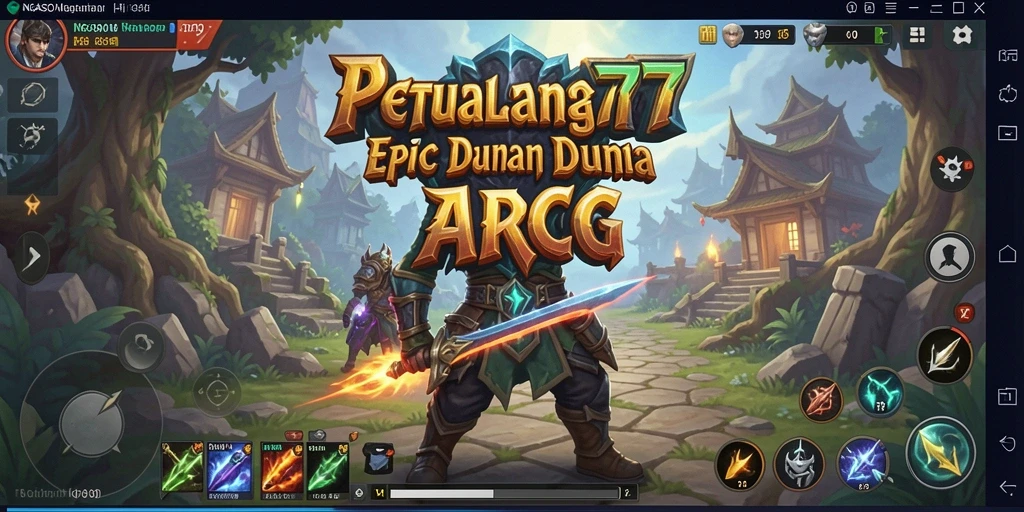 Tampilan gameplay menantang dalam NGASO77 dengan grafis fantastis.