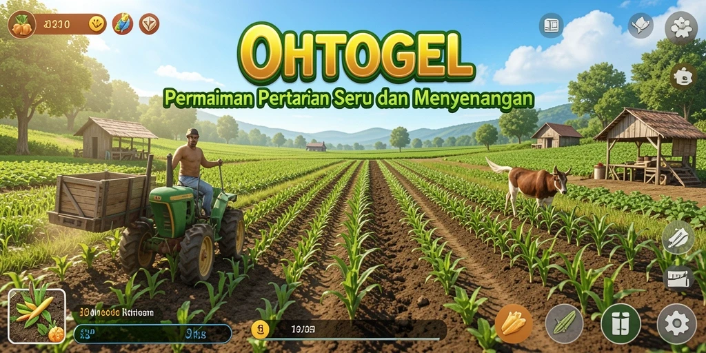 Screenshot OHTOGEL menunjukkan keindahan ladang pertanian yang terkelola.