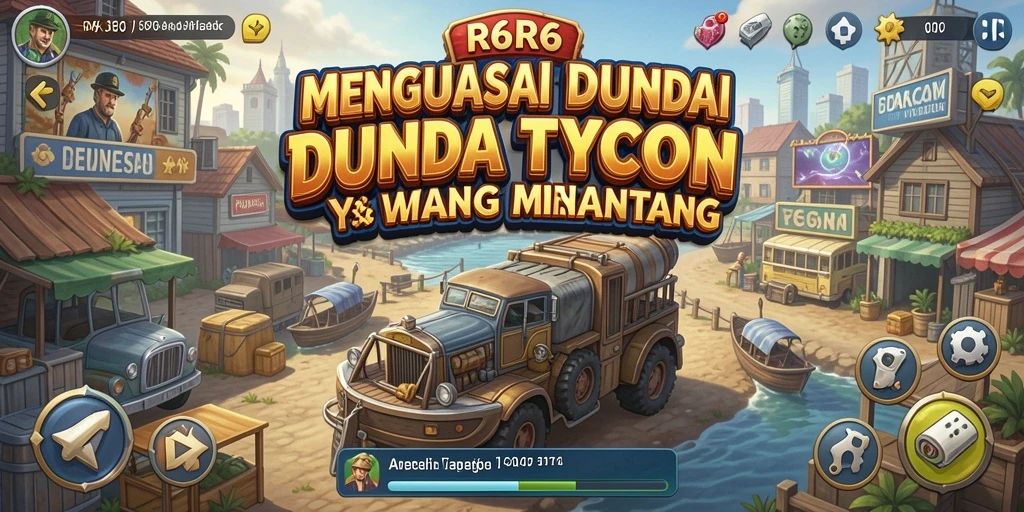 Screenshot utama R6R6 menunjukkan gameplay Tycoon yang seru.