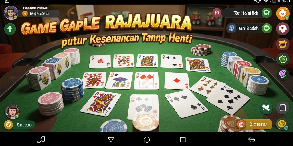 Tampilan menarik saat bermain Gaple di RAJAJUARA.