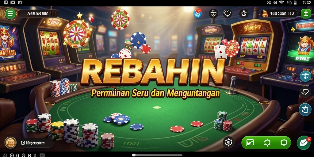 Tampilan menarik dari gameplay kasino REBAHIN yang seru.