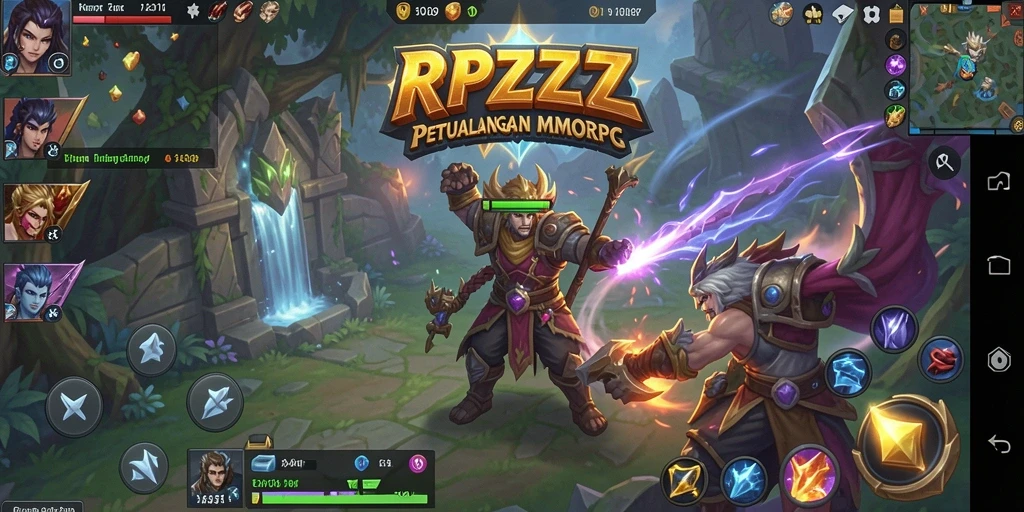 Tampilan gameplay RPZZZ yang menakjubkan dan penuh aksi.