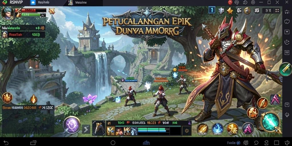 Gameplay seru dengan pertarungan kelompok dalam RSNVIP.