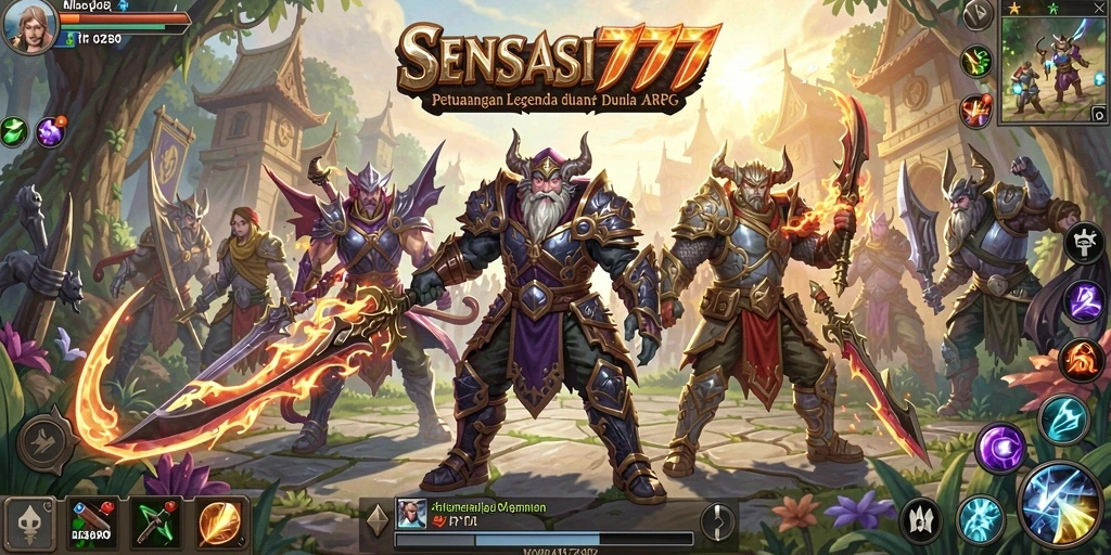 Tampilan gameplay epik SENSASI777 dalam dunia ARPG yang mendebarkan.